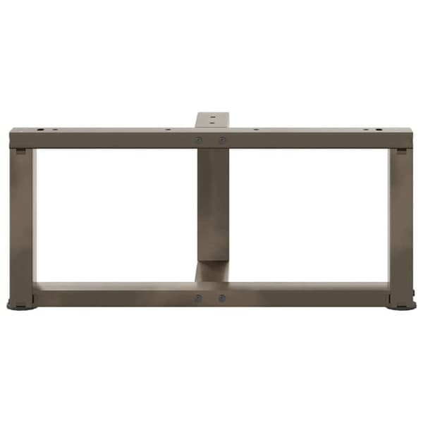 vidaXL Salongbordben T-formet 2 stk svart 60x25x(30-31) cm stål