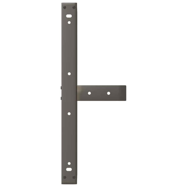 vidaXL Salongbordben T-formet 2 stk svart 60x25x(30-31) cm stål