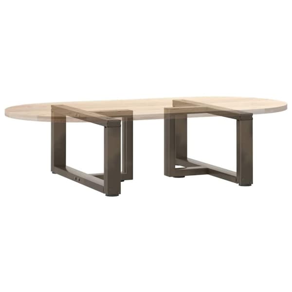 vidaXL Salongbordben T-formet 2 stk svart 60x25x(30-31) cm stål