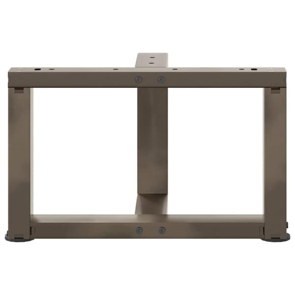 vidaXL Salongbordben T-formet 2 stk svart 50x25x(30-31) cm stål
