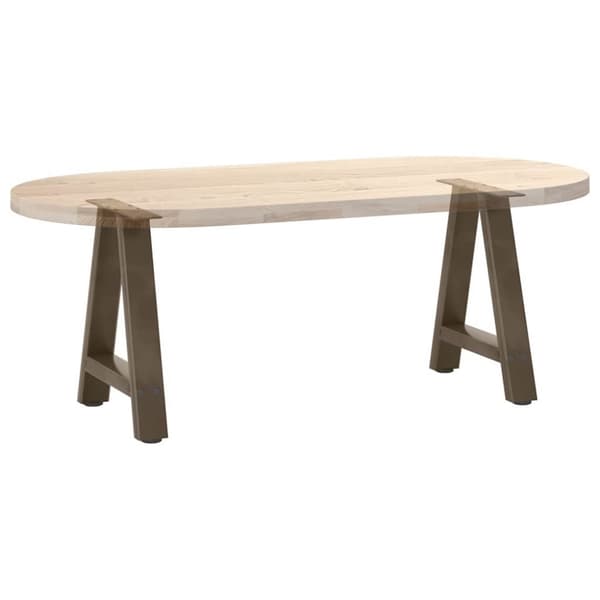 vidaXL Sohvapöydän jalat A-muotoiset 2 kpl 38x(42-43) cm teräs