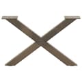 Pikkukuva 4 / 10: vidaXL Sohvapöydän jalat X-muotoiset 2 kpl Luonnonvärinen teräs 50x(30-31) cm Teräs