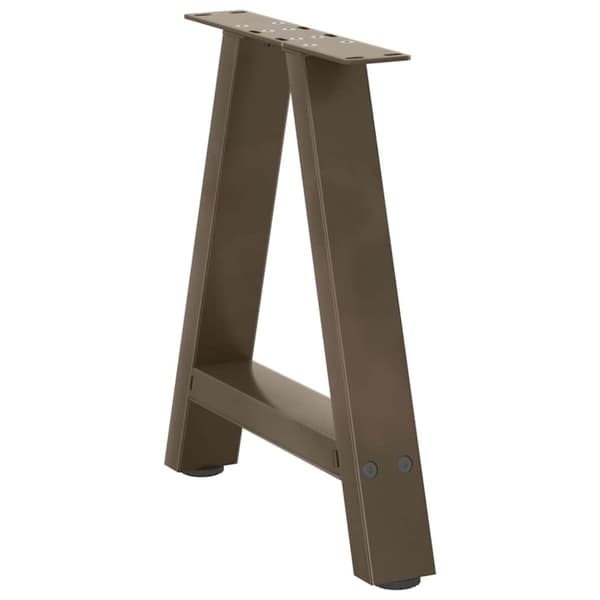 vidaXL Soffbordsben A-formade 2 st 50x(42-43) cm stål