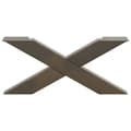 Miniatyrbilde 5 av 10: vidaXL Salongbordben X-formet 2 stk naturstål 70 x (30-31) cm stål