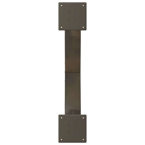 vidaXL Salongbordben X-formet 2 stk naturstål 70 x (30-31) cm stål