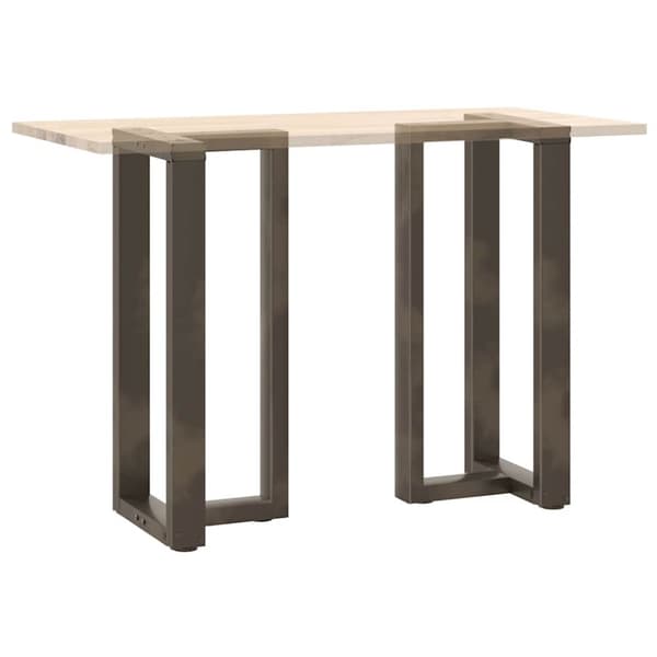 vidaXL Baaripöydän jalat T-muotoiset 2 kpl 50x35x(90-91) cm teräs