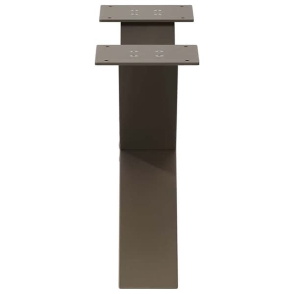vidaXL sofabordben X-formet 2 stk. naturstål 50x(30-31) cm stål
