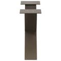 Miniatyrbilde 6 av 10: vidaXL Salongbordben X-formet 2 stk naturstål 50x(30-31) cm stål