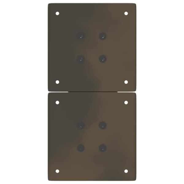 vidaXL Salongbordben X-formet 2 stk naturstål 38 x (42-43) cm stål