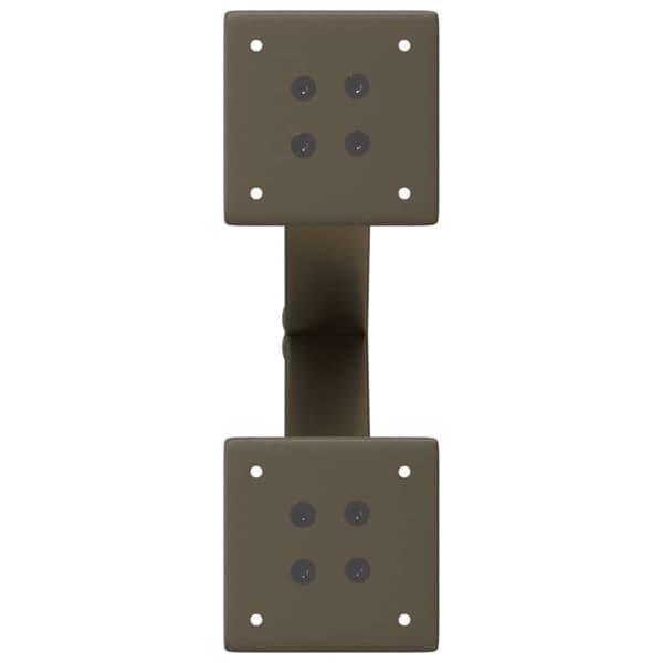 vidaXL Sohvapöydän jalat X-muotoiset 2 kpl Luonnonvärinen teräs 40x(30-31) cm Teräs
