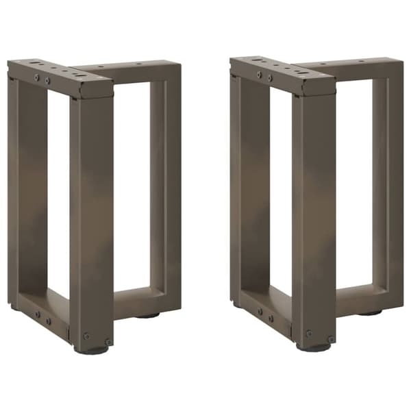 vidaXL sohvapöydän jalat T-muotoiset 2 kpl 28x25x(42-43) cm teräs