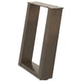 Pikkukuva 4 / 10: vidaXL sofabordben U-formet 2 stk. naturstål 28x(42-43) cm stål