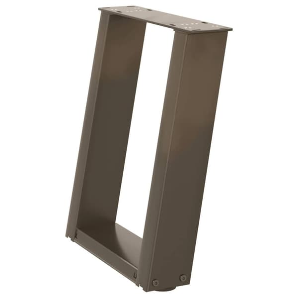 vidaXL sofabordben U-formet 2 stk. naturstål 28x(42-43) cm stål