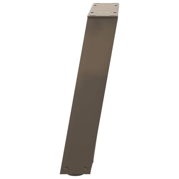 vidaXL sofabordben U-formet 2 stk. naturstål 28x(42-43) cm stål