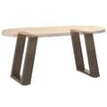 Pikkukuva 8 / 10: vidaXL sofabordben U-formet 2 stk. naturstål 28x(42-43) cm stål