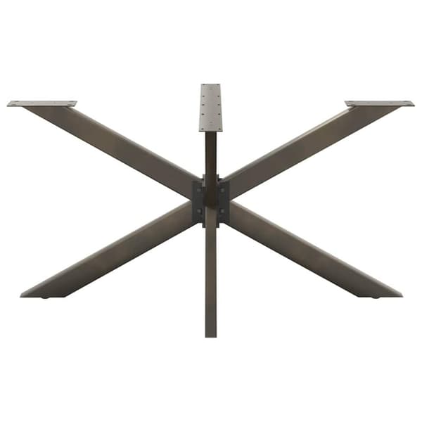 vidaXL ruokapöydän jalka, hämähäkin muoto, 150x78x(72-73) cm, teräs