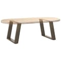 Miniatyrbillede 8 af 10: vidaXL sofabordben U-formet 2 stk. naturstål 50x(42-43) cm stål