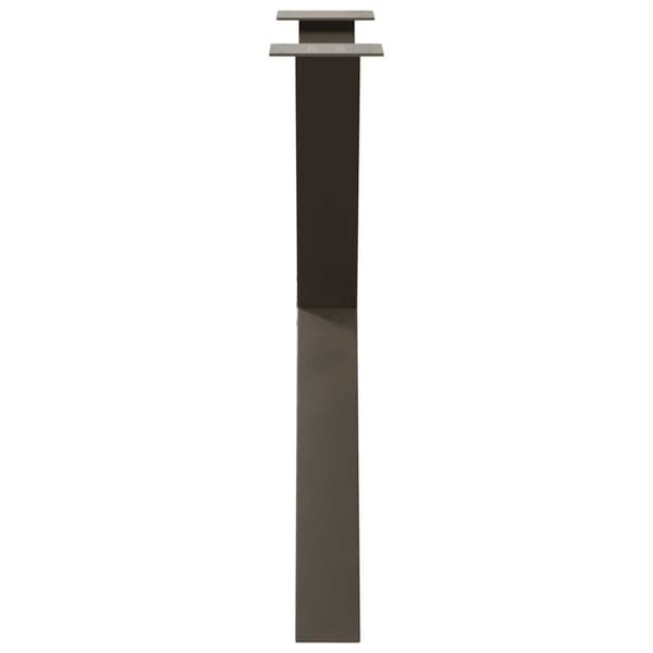 vidaXL Ruokapöydän jalat X-muotoiset 2 kpl Luonnonvärinen teräs 70x(72-73) cm Teräs