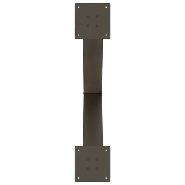 vidaXL Ruokapöydän jalat X-muotoiset 2 kpl Luonnonvärinen teräs 70x(72-73) cm Teräs