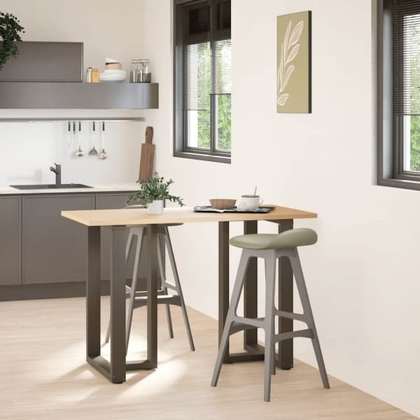 vidaXL Baaripöydän jalat T-muotoiset 2 kpl 60x35x(90-91) cm teräs