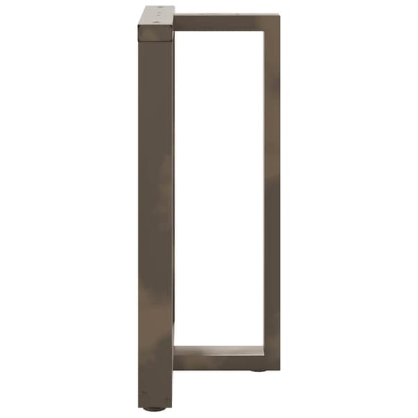 vidaXL Baaripöydän jalat T-muotoiset 2 kpl 60x35x(90-91) cm teräs