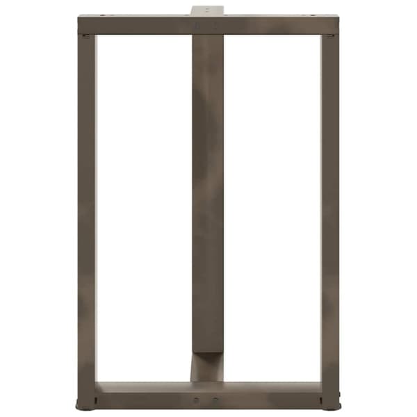 vidaXL Baaripöydän jalat T-muotoiset 2 kpl 60x35x(90-91) cm teräs