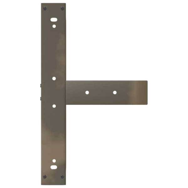 vidaXL Baaripöydän jalat T-muotoiset 2 kpl 60x35x(90-91) cm teräs