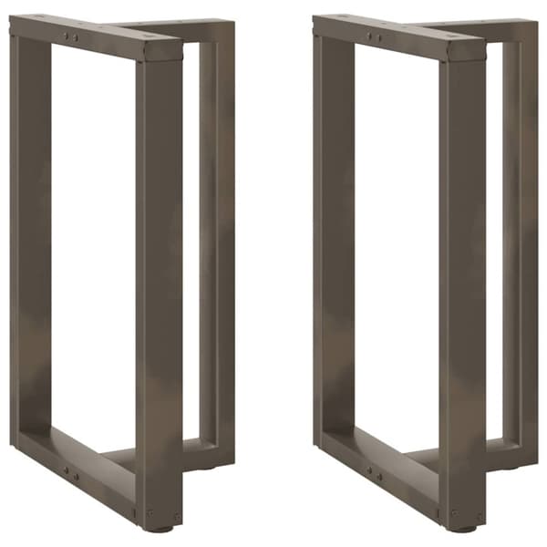 vidaXL Baaripöydän jalat T-muotoiset 2 kpl 60x35x(90-91) cm teräs