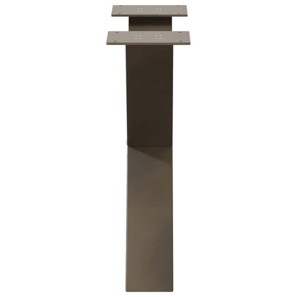 vidaXL sofabordben X-formet 2 stk. naturstål 50x(42-43) cm stål