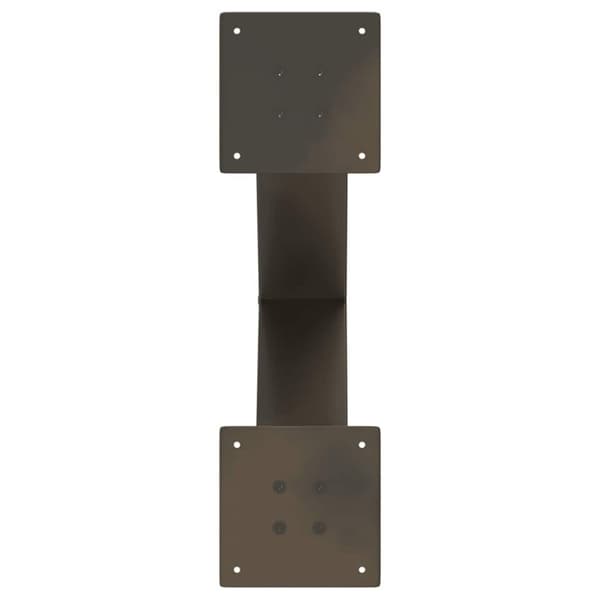 vidaXL sofabordben X-formet 2 stk. naturstål 50x(42-43) cm stål