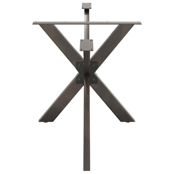 vidaXL Spisebordben edderkoppformet svart 150x78x(72-73) cm stål