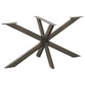 Miniatyrbilde 1 av 9: vidaXL Spisebordben edderkoppformet svart 150x78x(72-73) cm stål