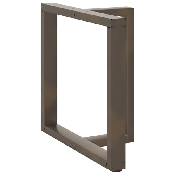 vidaXL Spisebordben T-formet 2 stk svart 70x35x(72-73) cm stål