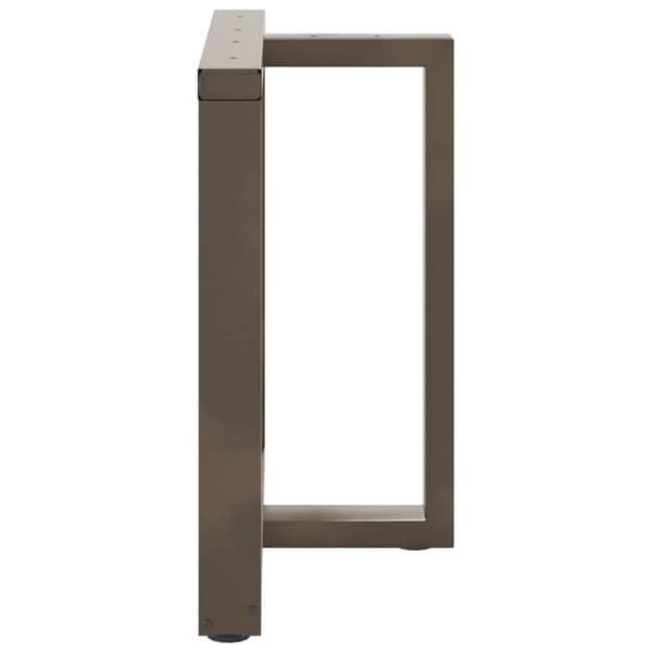 vidaXL Spisebordben T-formet 2 stk svart 70x35x(72-73) cm stål