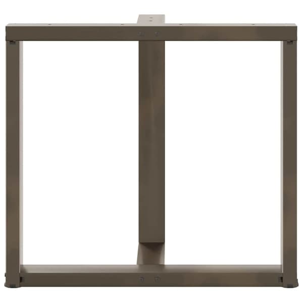 vidaXL Spisebordben T-formet 2 stk svart 70x35x(72-73) cm stål