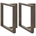 Miniatyrbilde 1 av 10: vidaXL Spisebordben T-formet 2 stk svart 70x35x(72-73) cm stål