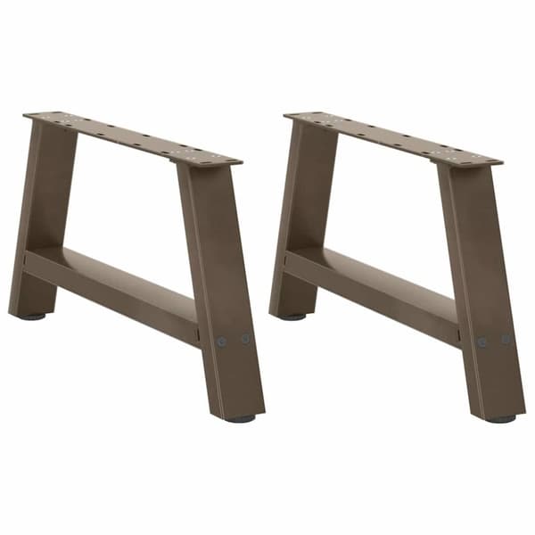 vidaXL sofabordben A-formet 2 stk 70x(30-31) cm stål