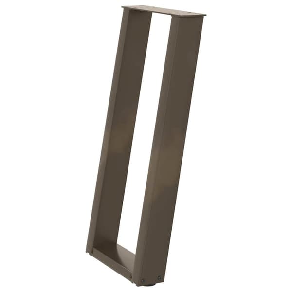 vidaXL konsolbordsben U-formet 2 stk. naturstål 28x(72-73) cm stål