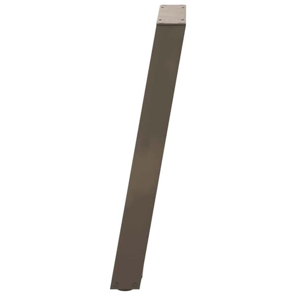 vidaXL konsolbordsben U-formet 2 stk. naturstål 28x(72-73) cm stål