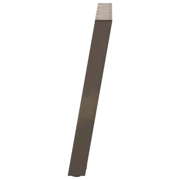 vidaXL Spisebordsben U-formet 2 stk. naturstål 90x(72-73) cm stål