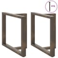 Pikkukuva 5 / 10: vidaXL Ruokapöydän jalat T-muotoiset 2 kpl musta 100x35x(72-73) cm teräs
