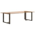 Pikkukuva 8 / 10: vidaXL Ruokapöydän jalat T-muotoiset 2 kpl musta 100x35x(72-73) cm teräs