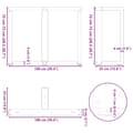 Pikkukuva 10 / 10: vidaXL Ruokapöydän jalat T-muotoiset 2 kpl musta 100x35x(72-73) cm teräs