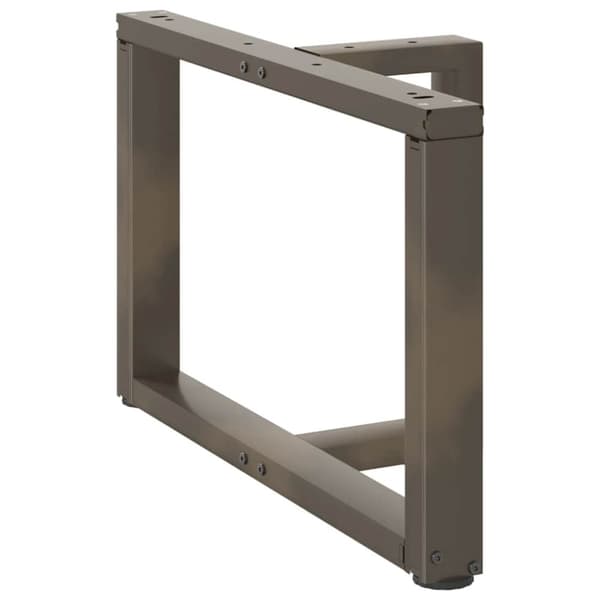 vidaXL Salongbordben T-formet 2 stk svart 70x25x(42-43) cm stål