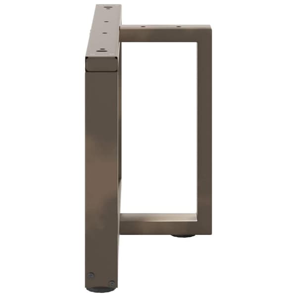 vidaXL Salongbordben T-formet 2 stk svart 70x25x(42-43) cm stål