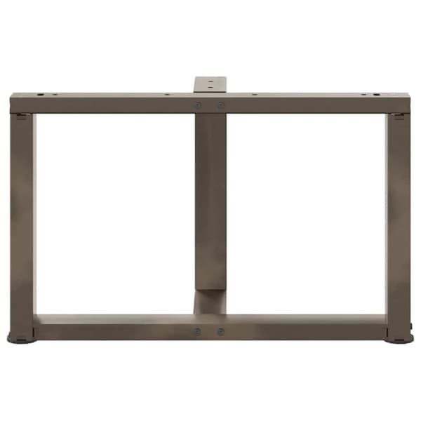 vidaXL Salongbordben T-formet 2 stk svart 70x25x(42-43) cm stål