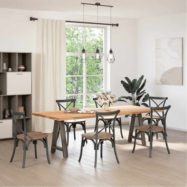 vidaXL Soffbordsben A-formade 2 st 50x(72-73) cm stål