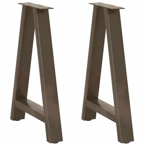 vidaXL Soffbordsben A-formade 2 st 50x(72-73) cm stål