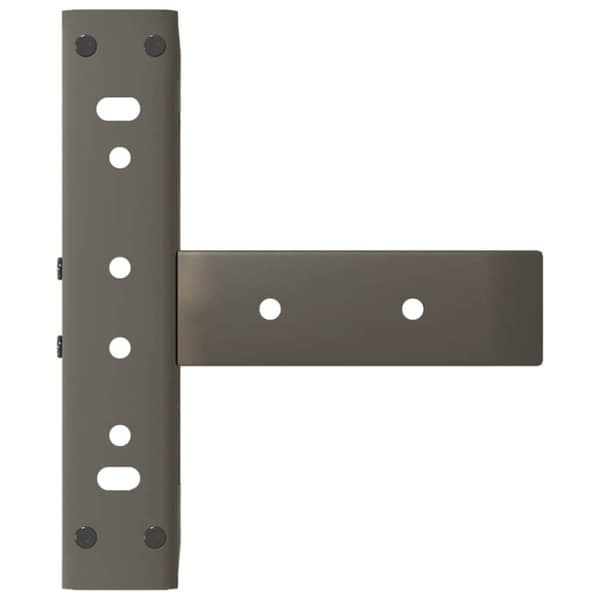 vidaXL Salongbordben T-formet 2 stk svart 38x25x(42-43) cm stål