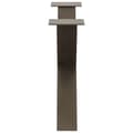 Miniatyrbilde 6 av 10: vidaXL Salongbordben X-formet 2 stk naturstål 70 x (42-43) cm stål